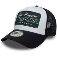 New Era Flex Cap Location Patch 9FORTY A-Frame Trucker Cap - Navy
