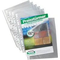 DURABLE Prospekthülle DURABLE 2663-19 10x Prospekthüllen transparent genarbt