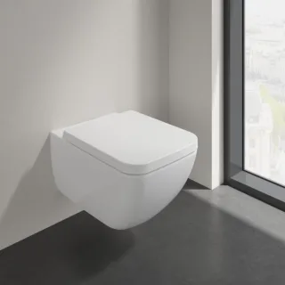 Villeroy & Boch Collaro Combi-Pack Wand-Tiefspüler WC mit WC-Sitz, 4626HS01, DirectFlush, weiss