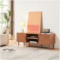 en.casa TV-Schrank »Starvili« mit 2 Türen 120 x 40 x 45 cm Rostfarben