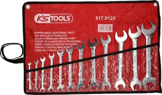KS Tools Doppel-Maulschlüssel-Satz, 12-tlg, 6x7-30x32mm - 517.0125