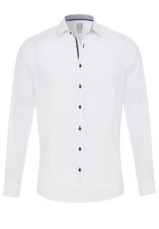 pure - PURE- City Hemd extra slim Langarm weiss - Gr. - M