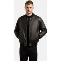 khujo Bomberjacke Cale Lässige Herren Kunstlederjacke