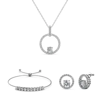 Mia Amory Sets - Silber und Kristall