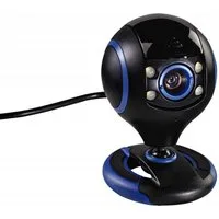 uRage HD Webcam REC 200 Web-Kamera 720p 30 fps Webcam (mit Mikrofon und LED-Licht verschließbare Linse 720p Auflösung USB 2.0)