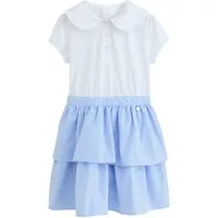 Next Volantkleid Gestuftes Rara-Twofer-Kleid mit Vichykaros (1-tlg)