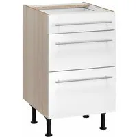OPTIFIT Unterschrank Bern 50 cm breit, mit Schubkasten und 2 Auszügen, höhenverstellbare Füße