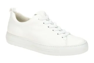 Paul Green Damen Slipper 5267-00 White Echtleder Frottee-Futter Gummisohle