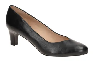 Peter Kaiser Pumps 9-72440-44 Schwarz Echtleder Trichterabsatz Rund Gr??e F