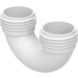 Geberit Gewindebogen d40 weiß-alpin , 242098111 242098111
