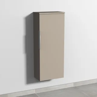 Sanipa 3way Mittelschrank mit 1 Tür, Sandgrau-Matt, UF16967 UF16967