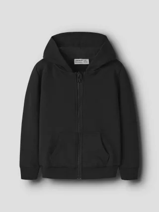 NAME IT - NKMNESWEAT CARD W HOOD BRU NOOS Black - Gr. - 128