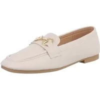Ital-Design Elegante Mokassins mit hohem Komfort und Stil Slipper (89092030) Blockabsatz Mokassins in Apricot