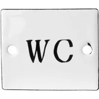 Ib Laursen Metallschild Ib Laursen - WC Schild Toilettenschild Kloschild Türschild Emaille