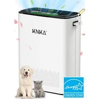 KNKA PRO Luftreiniger AP3000 Luftreiniger Allergiker CADR 300 m³/h mit Aromatherapie, für 80 m² Räume, gegen Haustiergerüche,Rauch und Allergene für Wohnung und Büro