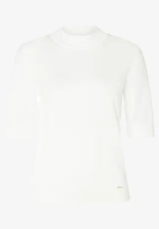 MORE & MORE - Turtleneck-Pullover mit kurzen Ärmeln weiß - Gr. - 42