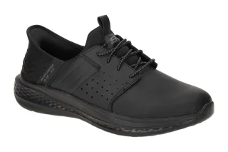 Skechers 210828 BBK Herren Slipper - Schwarz (Black) - Air Cooled Memory Foam