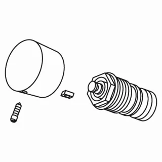 KWC Umstellpatrone M23x1, mit Griff zu Modell 73, chromeline,531140 531140