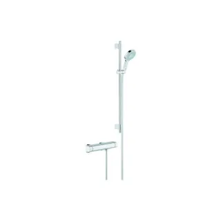 Grohe Grohetherm 2000 Brause Thermostat 34482001 chrom, mit Brausegarnitur Power & Soul