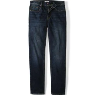 Stretch-Denim Jeans, Slim Fit, Herren,  Blau, Baumwoll-Mischung, by Lands' End