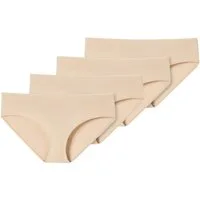 Schiesser Hipster 4er Pack 95/5 Organic (Spar-Set, 4-St) Hipster - Baumwolle - Besonders flache Nähte und supersofter Bund 