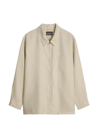 Marc OPolo Casual - Overshirt Grey Silk - Gr. - 5XL