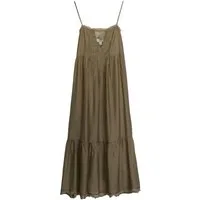 Bhoem Trägerkleid Maxi-Trägerkleid mit Spitzendetail (1-tlg)