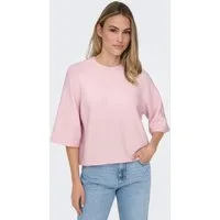 ONLY Strickpullover ONLSIMONI 3/4 PULLOVER KNT NOOS Materialmix, regular fit
