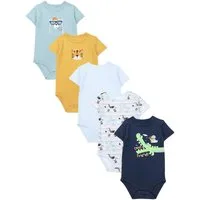 TupTam Kurzarmbody TupTam Jungen Baby Body Kurzarm in Unifarben - 5er Pack