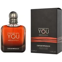 Emporio Armani Duft-Set Stronger With You Absolutely Parfum Herren Spray, Süß-würziger Duft mit Lavendel, Vanille, Rum und Zedernholz