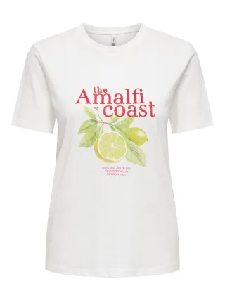 ONLY - ONLHENNY REG S/S TOP BOX CS JRS Cloud Dancer - Gr. - XS
