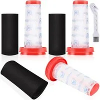 FELIXLEO Flachfaltenfilter 3 Stk. Filter für Bosch Flexxo Serie 4 Akku Staubsauger Ersatzfilter, (1-St)