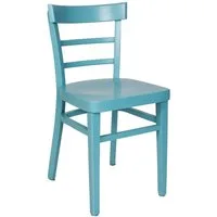 einrichtungsdesign24 Küchenstuhl Küchenstuhl Laura farbiger Holzstuhl Esstisch Esszimmer Retro Vintage, Gestell Massivholz