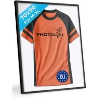 PHOTOLINI Bilderrahmen Trikotrahmen, Rahmen für Trikot mit Acrylglas zum Aufhängen, für 1 Bilder (1 Einzelrahmen), Rahmen für Trikots mit zweifarbige Rückwand & starkem Magnetsystem