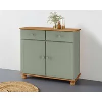 OTTO home Sideboard Mette, Kommode mit gefrästen, kugelförmigen Füßen, Breite 80 cm