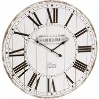 OTTO home Wanduhr "Cafe de la tour" (römische Ziffern, rund, Ø 60 cm, Vintage-Look)