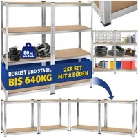 tectake Schwerlastregal, Komplett-Set., Stabil
