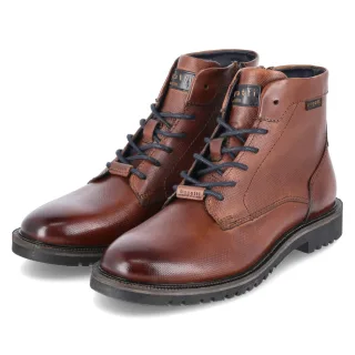 Bugatti Stiefeletten  Braun - Gr. 41 -  Leder und Textil