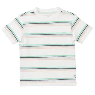 STACCATO - Kn.-T-Shirt, Streifen bright white str - Gr. - 122