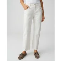 OPUS Boyfriend-Jeans Mit Stretchanteil Mid Rise elastisch mit verkürzter Länge und geradem Schnitt
