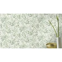 Rasch Papiertapete mit Blättern, glatt, botanisch, (1 St), mit Pflanzen