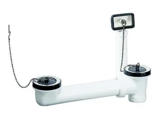 Dallmer Ab- und Überlauf-Set 024 U, 2 Ketten, 1 1/2", 110411 110411