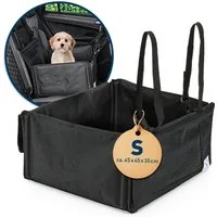 FLIPLINE® Hunde-Autositz FLIPLINE Hundeautositz – wasserfeste Hundebox Auto für Hund 12kg (S)