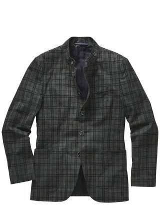 Mey & Edlich Herren Highland-Janker Schwarz 100 % Baumwolle (gewachst)