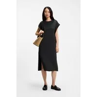 BOSS ORANGE Jerseykleid Edress Premium Damenmode mit Schlitzen, Logoschriftzug