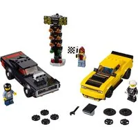 LEGO® LEGO 75893 Speed Champions 2018 Dodge Challenger SRT Demon und 1970 Spielbausteine, (Set, 478 St)