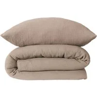 Schiesser Bettwäsche Molly aus supersofter Musselin-Qualität in gedeckten Farben, Musselin, 2 teilig, Made in Green