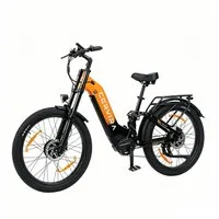 PIXAR E-Bike E-Bike Fatbike mit 250W Dual-Antrieb, Samsung Akku & 25km/h, 7 Gang, Mittelmotor, 960 Wh