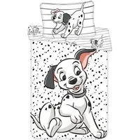 Disney Kinderbettwäsche Disney Kinderbettwäsche 101 Dalmatiner 100x135 + 40x60 cm, Baumwolle, Renforcé, 2 teilig