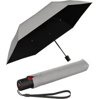 Knirps® Taschenregenschirm U.200 Ultra Light Duomatic - UV coated, mit UV- und Hitzeschutz, schwarz-stone
